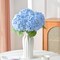 Spring Tabletop Decor – 3PCS Real Touch Blue Hydrangea Artificial Flowers, 21" Latex Faux Hydrangea Stems for Wedding Bouquets, Centerpieces & Home Vase Decor